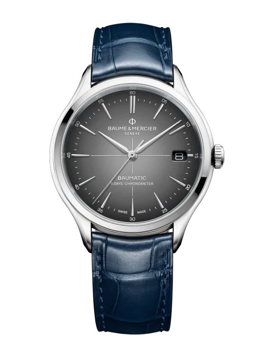 Clifton Baumatic Steel/Leather