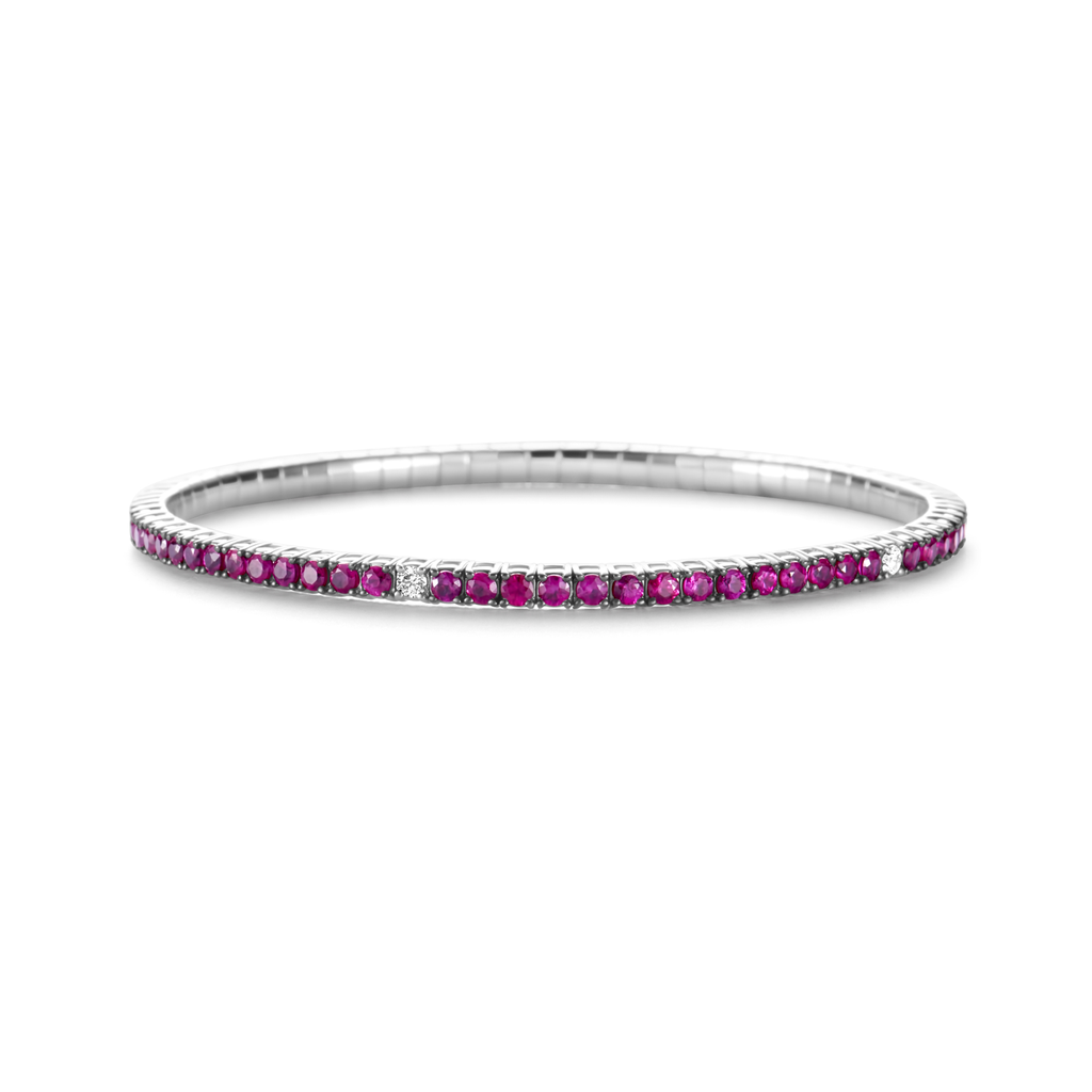Bracelet with rubies & diamonds
