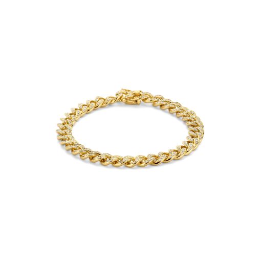 Pavé Gourmette Bracelet