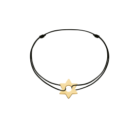 Star Cord Bracelet Yellow Gold