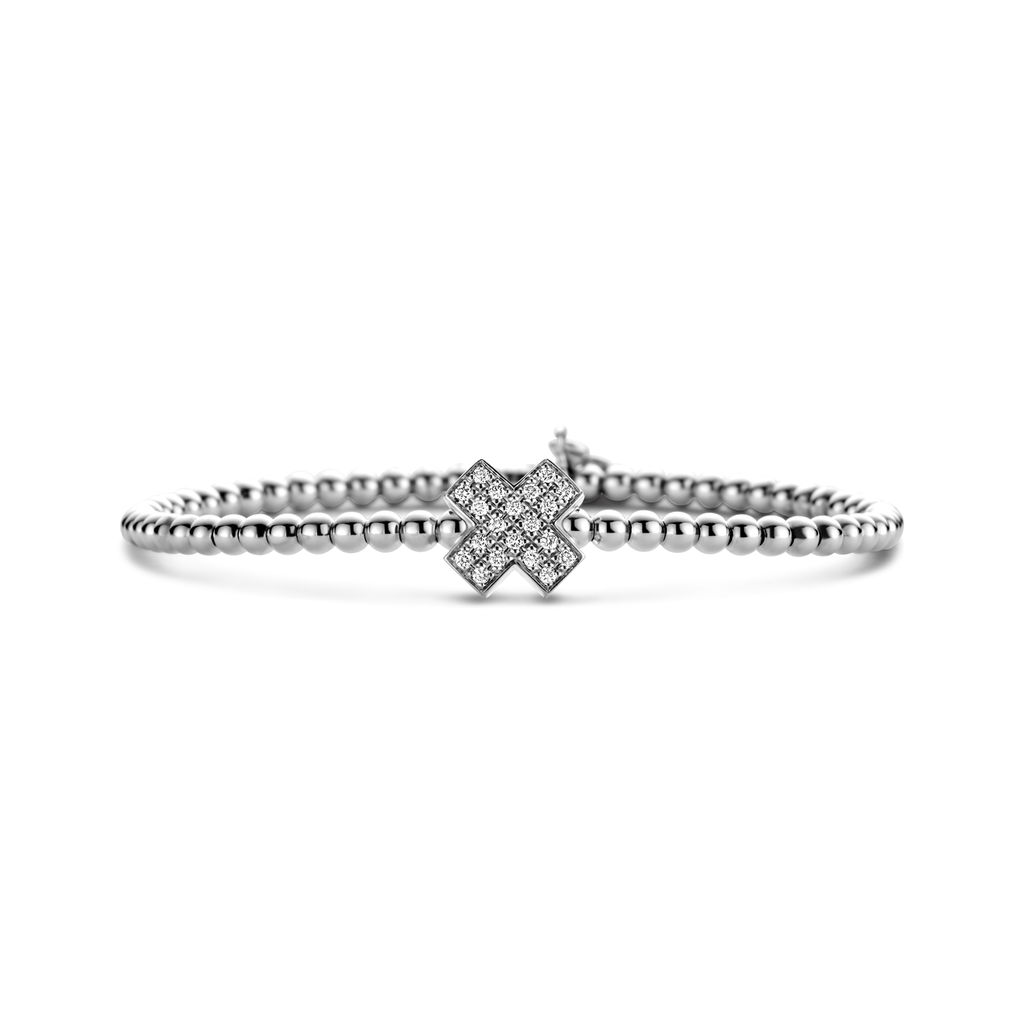 Reflex Bracelet in White Gold with Diamonds