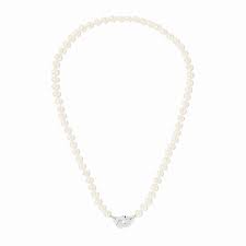 Menottes dinh van R10 pearl necklace in white gold