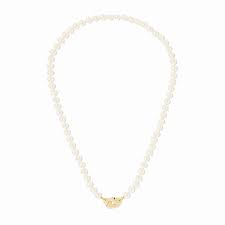 Menottes dinh van R10 pearl necklace in 18k yellow gold