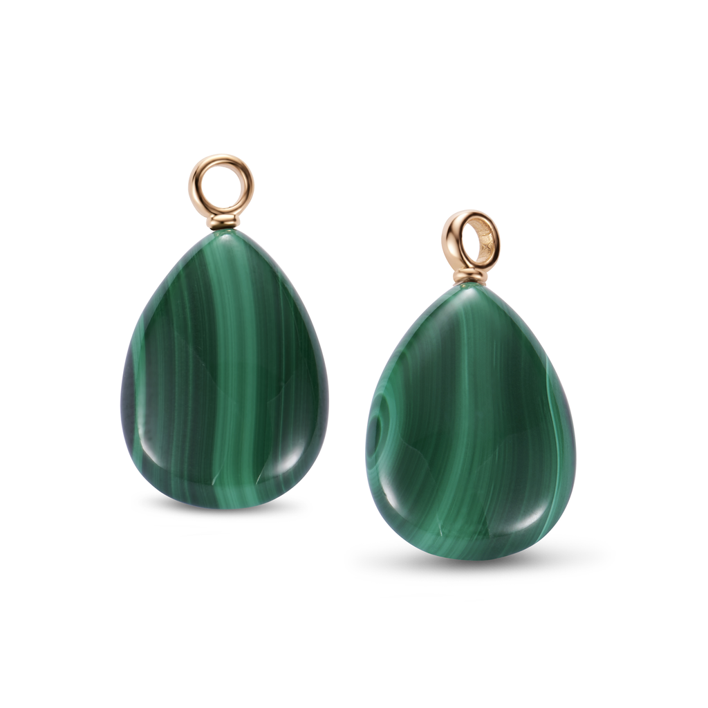 Earrings Malachit