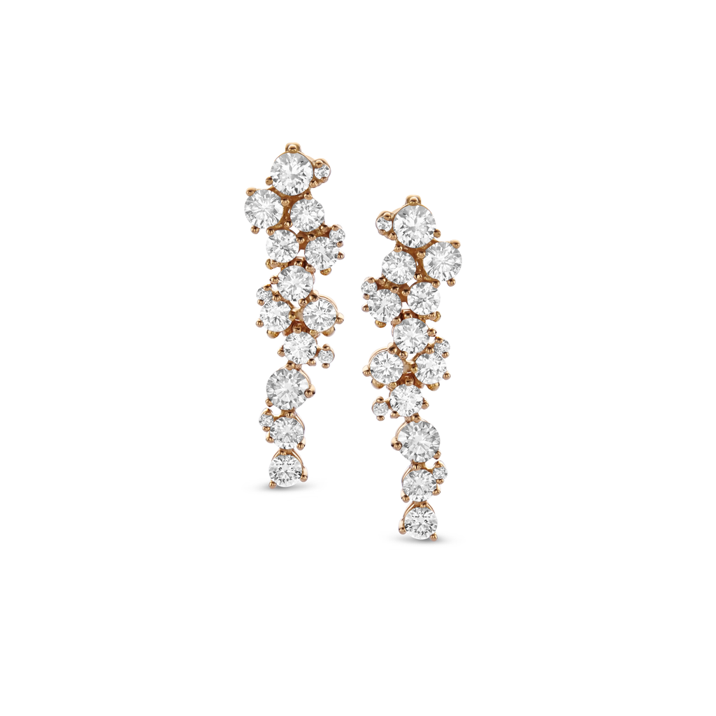 Earrings with diamonds