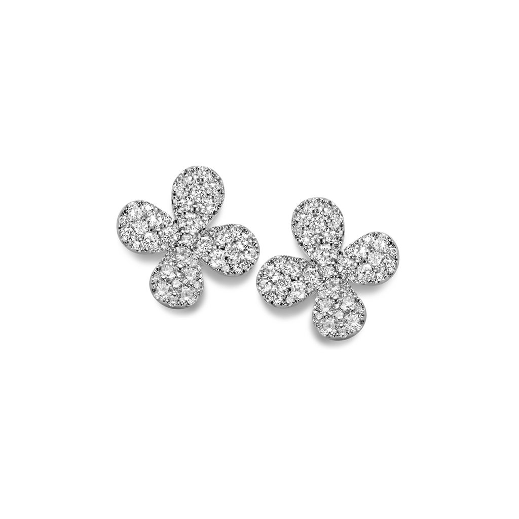 Earrings with diamonds