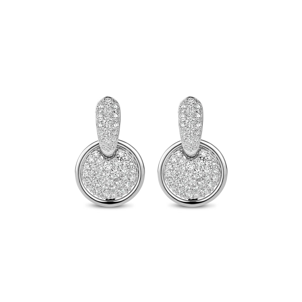 White Gold Earrings set with Diamonds