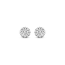 Whitegold stud earrings
