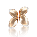 Secret Garden Earrings in Pink Gold with Diamonds