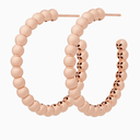 Lux Hoop Earrings in Pink Gold