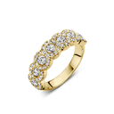 Wedding band with diamonds