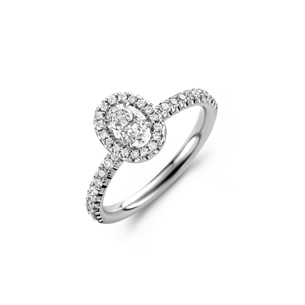 Solitaire oval 0.51ct-D-VS2