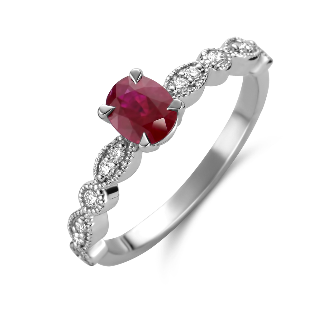 Solitair Ruby 0.68ct