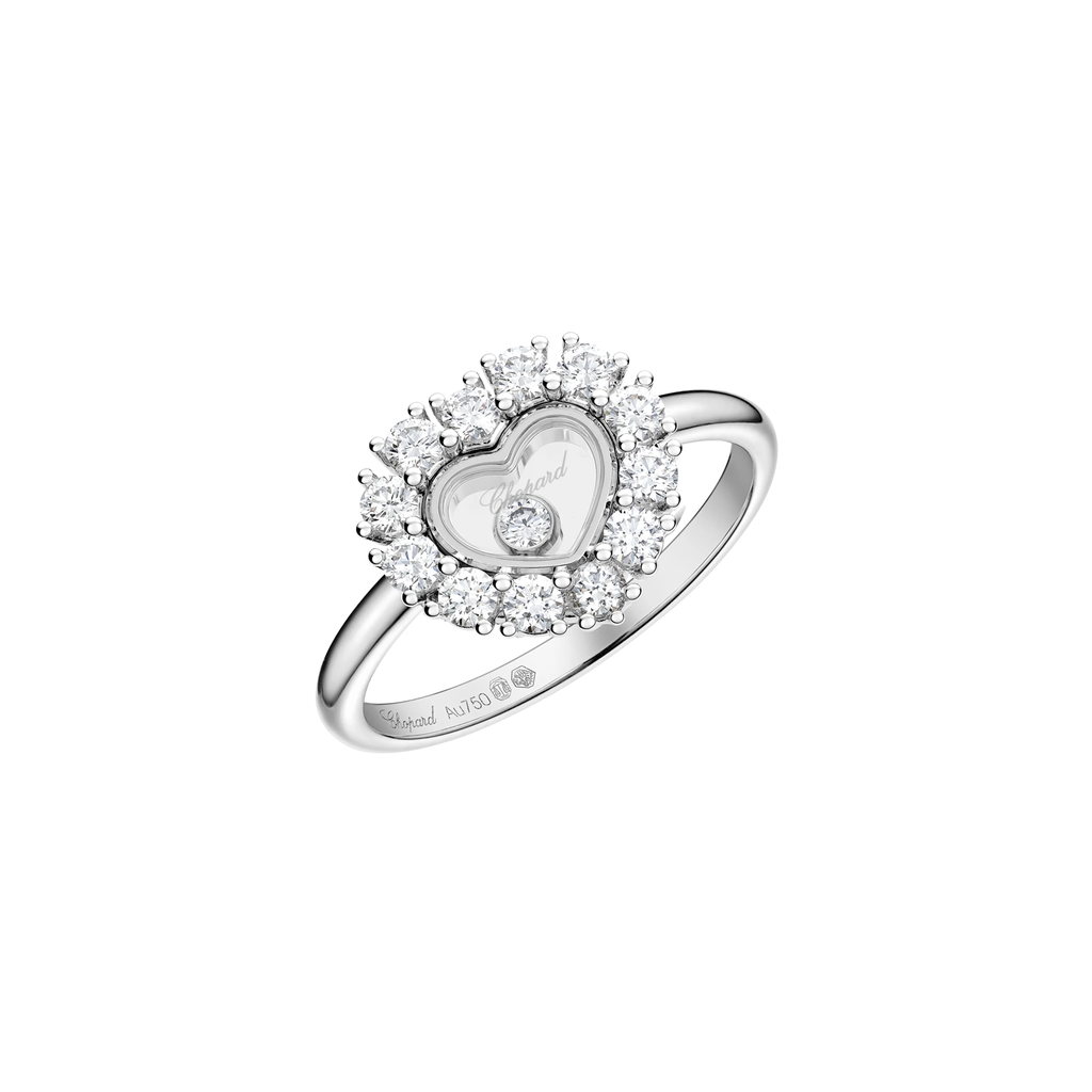 Whitegold ring Happy Diamonds