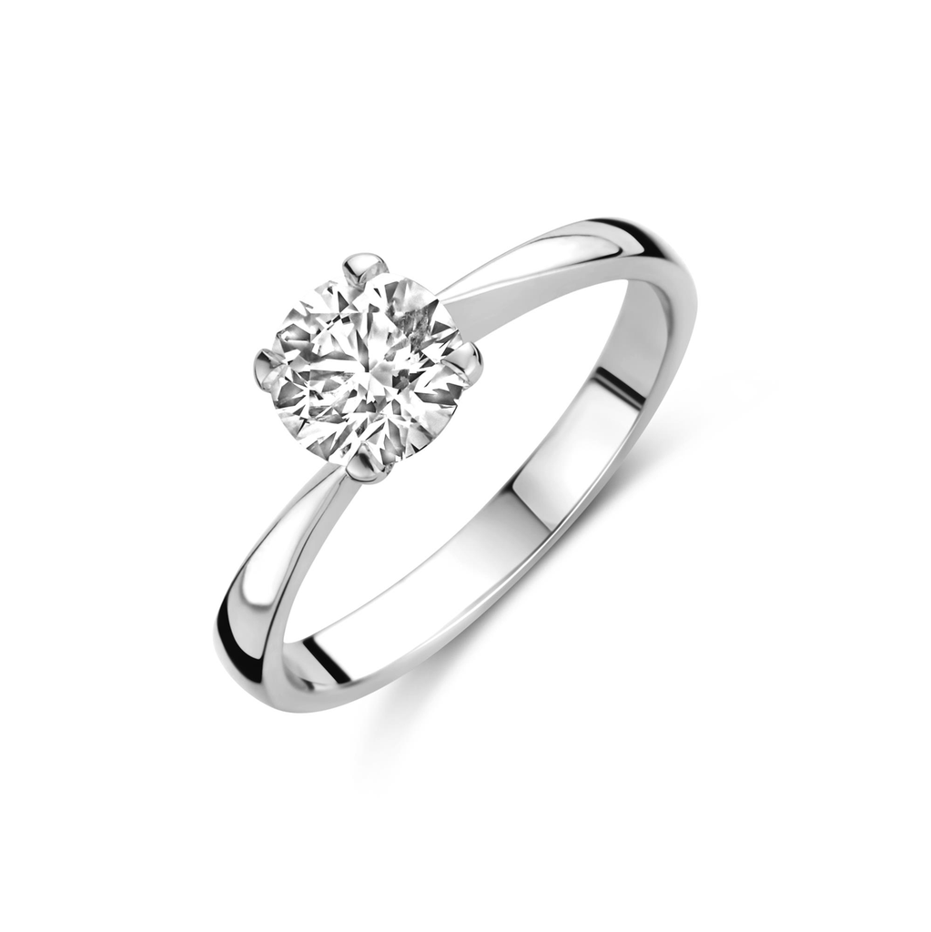 Whitegold solitaire with diamond