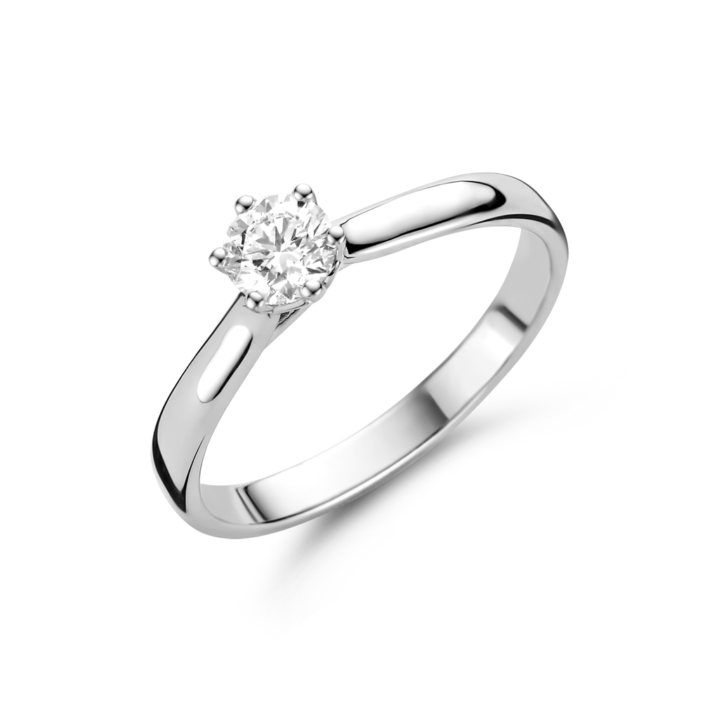 Whitegold solitaire with diamond