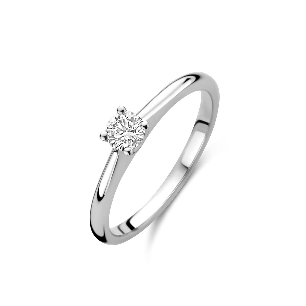 Whitegold solitaire with diamond