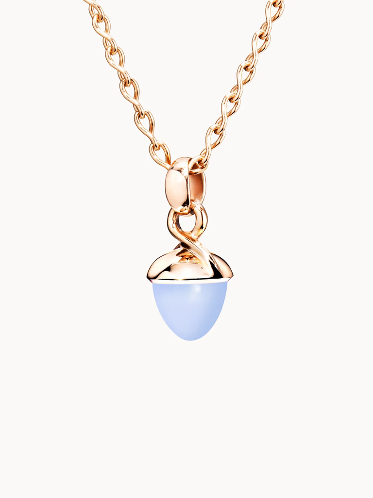 Blue Chalcedony Mikado Bouquet Pendant