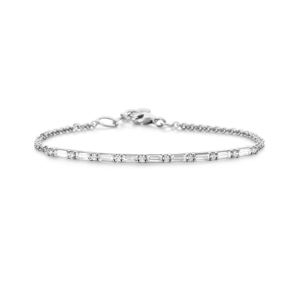 Bracelet with brilliants and baguettes