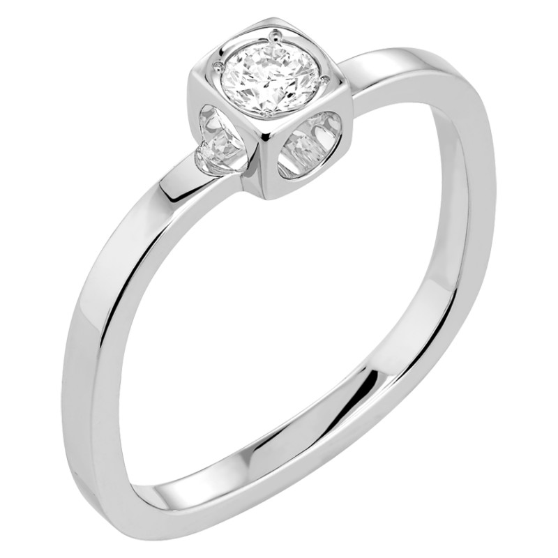 Le Cube Diamant small ring