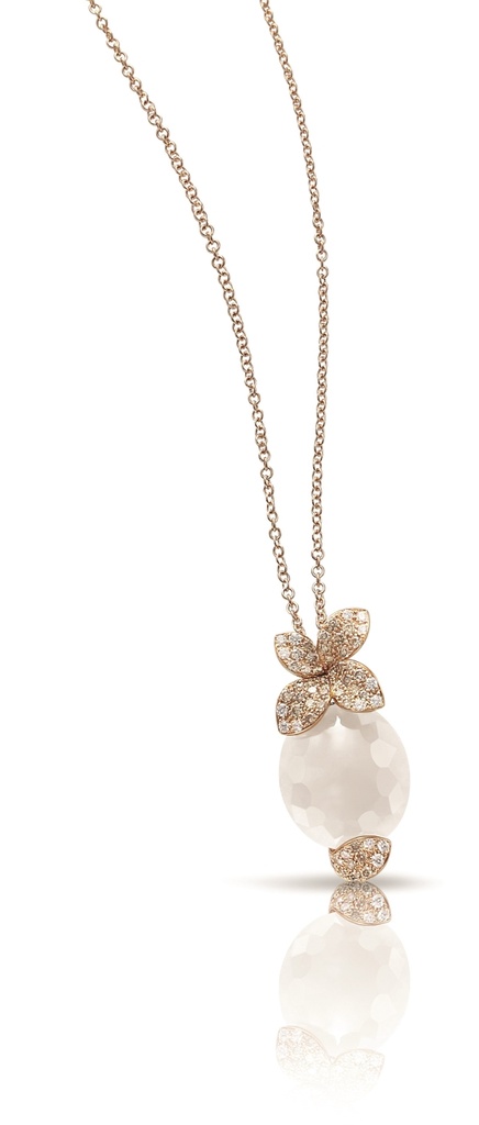 Pink gold Secret Garden necklace