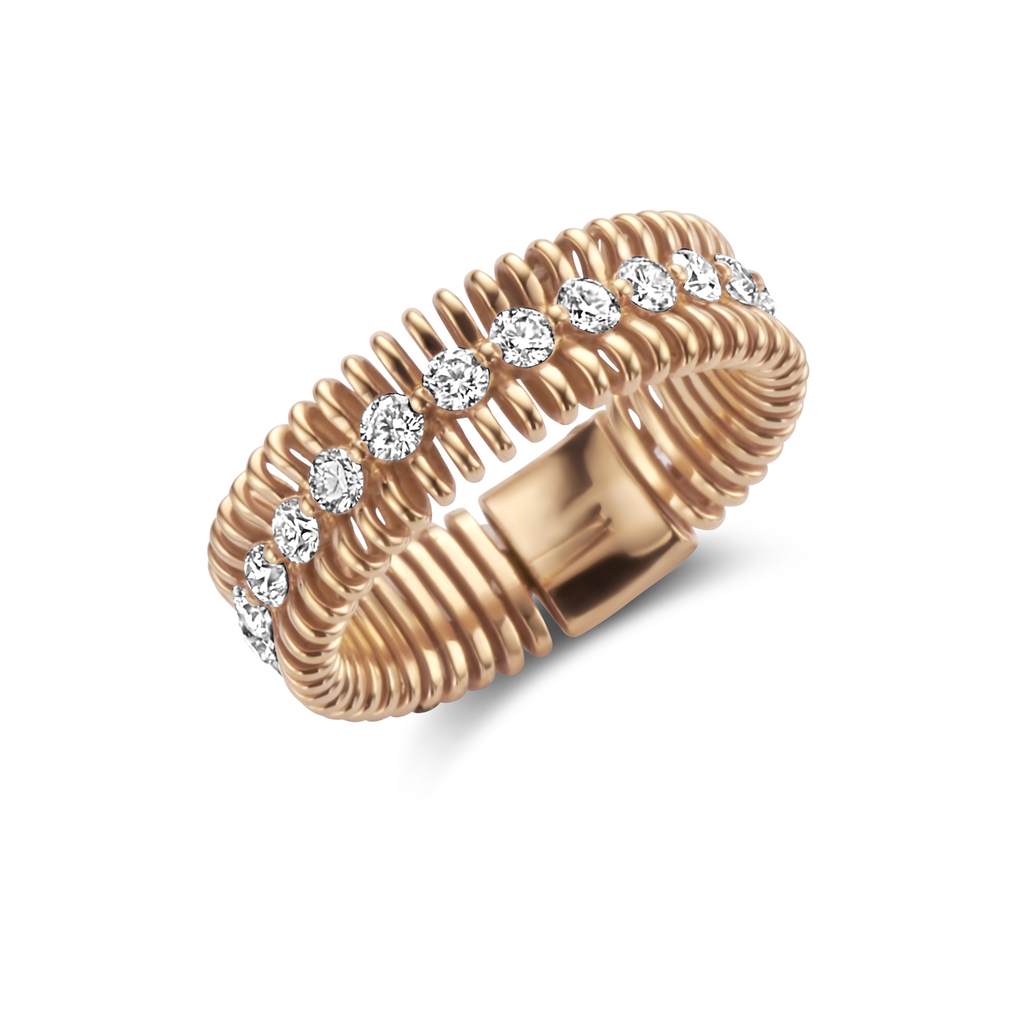 Ring pink gold set