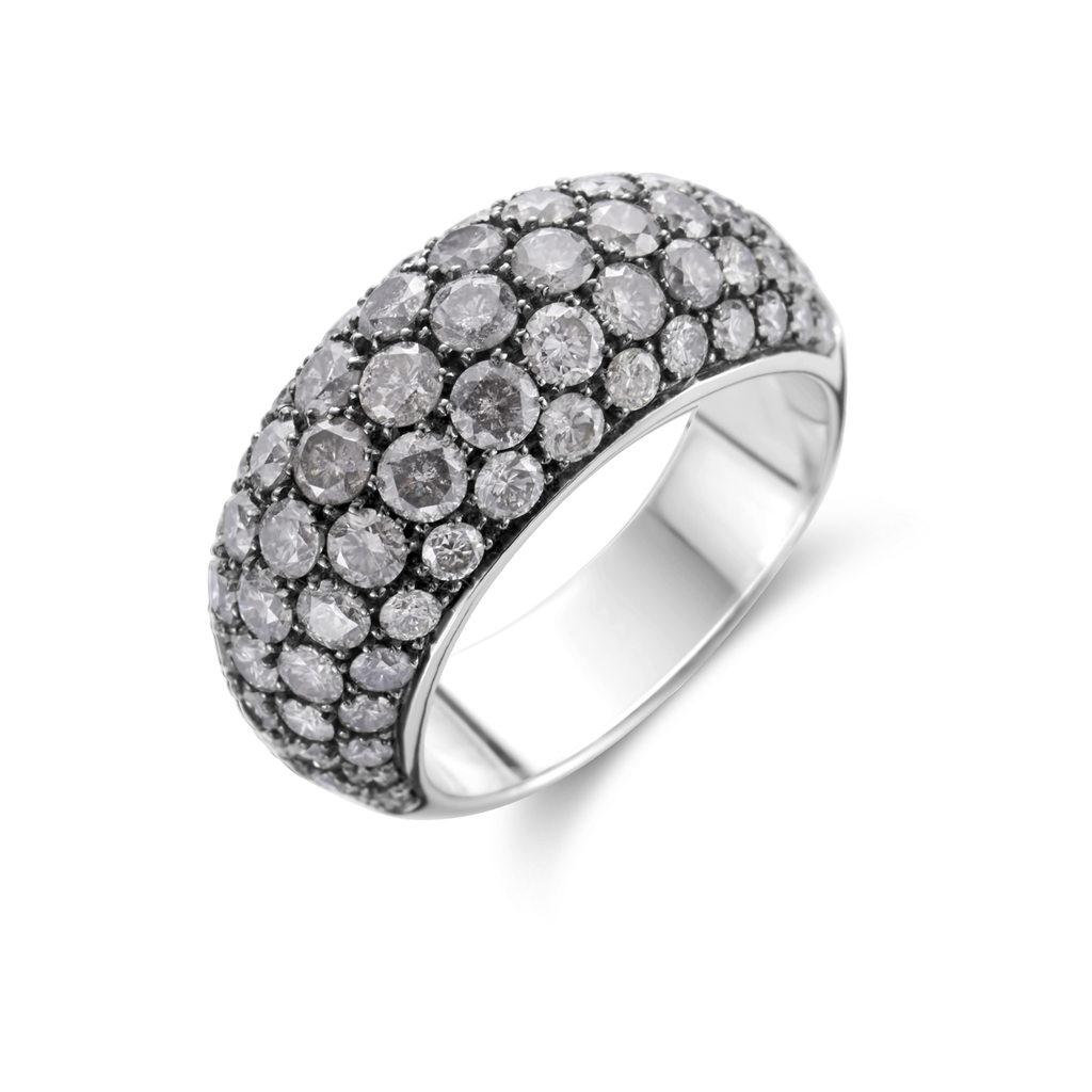 Ring white gold pavé