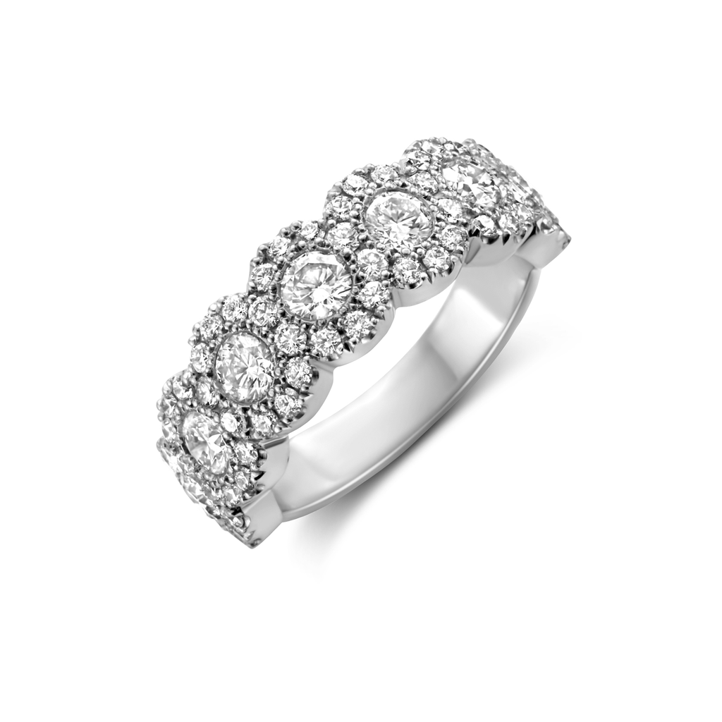 Ring white gold wedding band