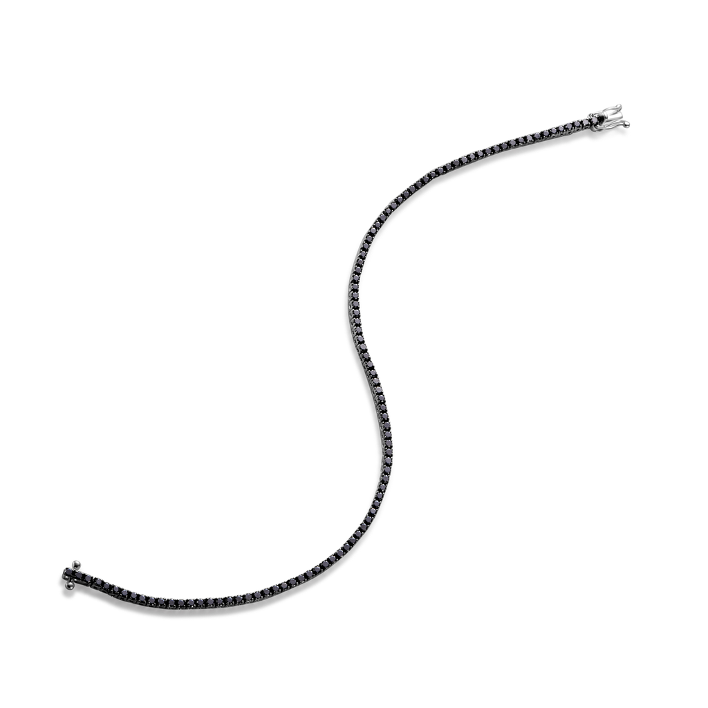 Tennis bracelet black diamond
