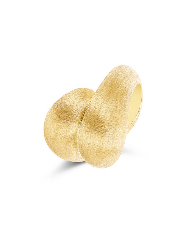 Transformista 6 ring in satinated yellow gold
