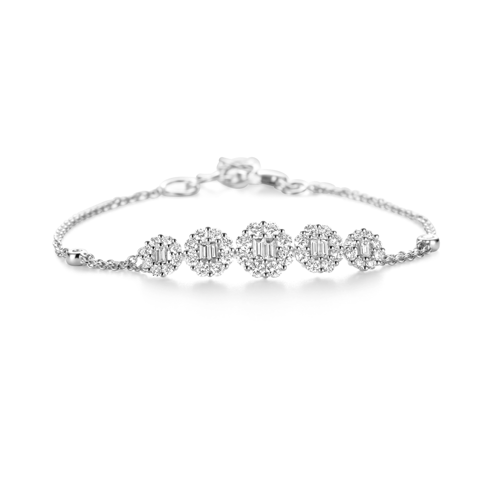 bracelet white gold with diamonds