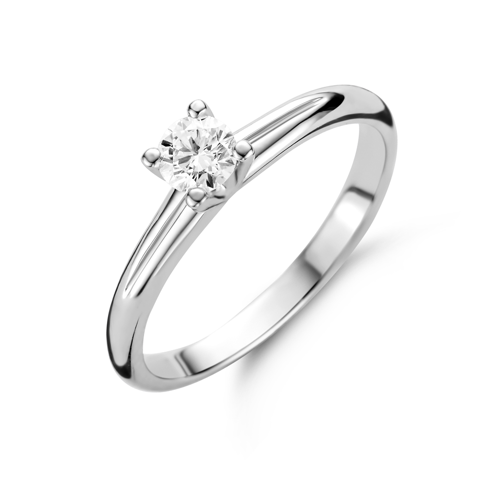 ring solitaire white gold