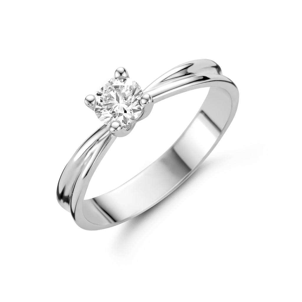 ring white gold solitaire