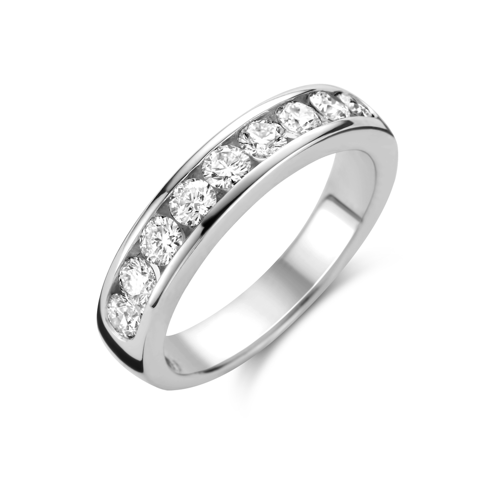 wedding band white gold set