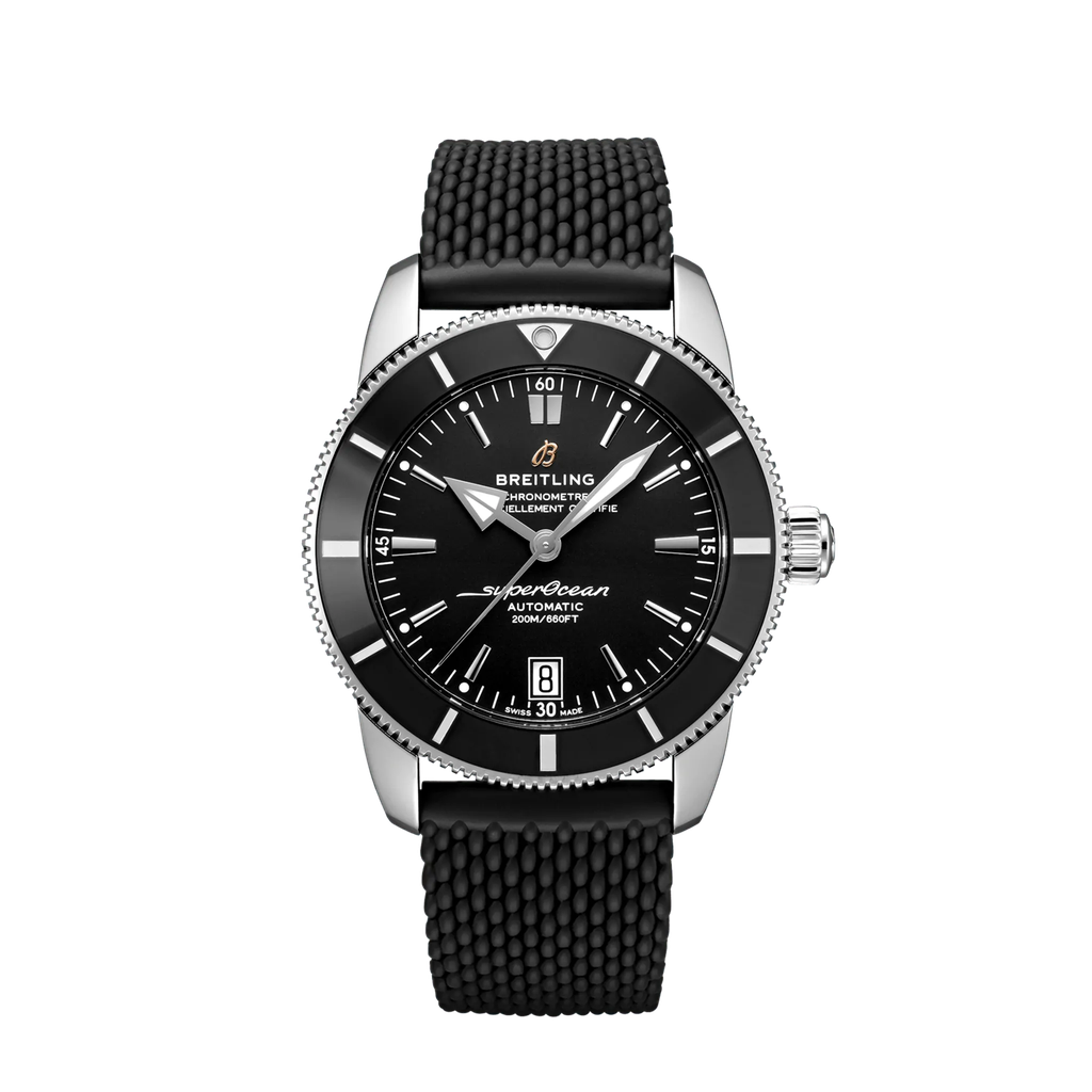 Superocean Héritage II 42 auto steel black ring