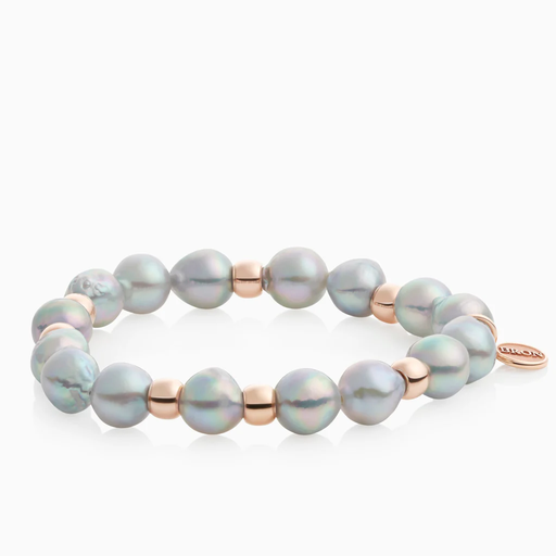 [8AR3985AKB9]  Bron - Reflex bracelet in pink gold with Akoya pearls