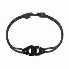 [341138]  Dinh Van - Menottes dinh van R12 cord bracelet in black titanium.