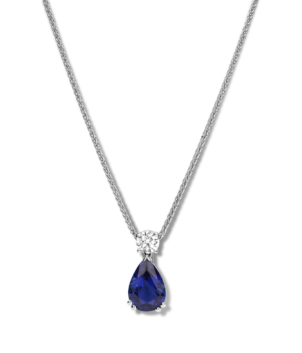  JBS - pendant white gold with sapphire