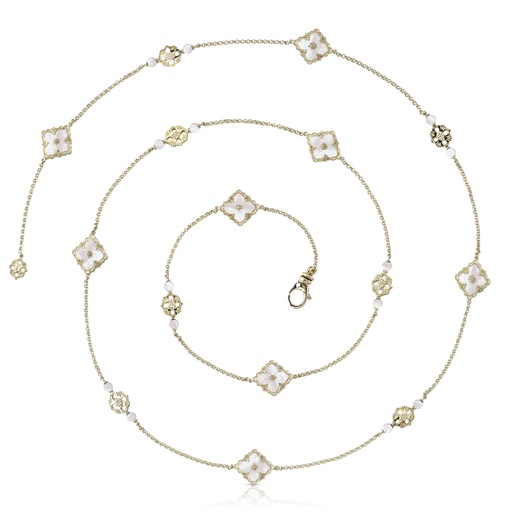 [JAUNEC014497]  Buccellati - sautoire opera yellow gold with mother of pearl
