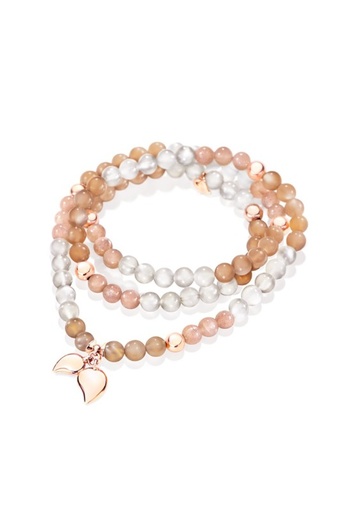 [B-IND-Camel-m-rg]  Tamara Comolli - Chaine India with multi color Moonstone and Red Gold Beats