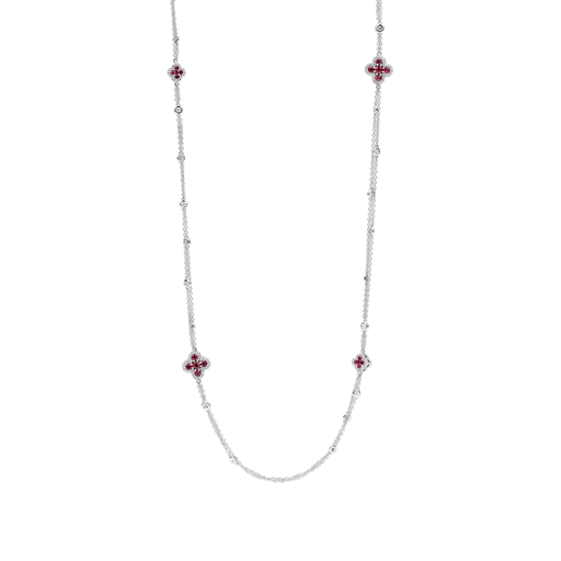 [1GA0030785/2]  Damaso - Sautoir in White Gold with Diamonds & Rubies