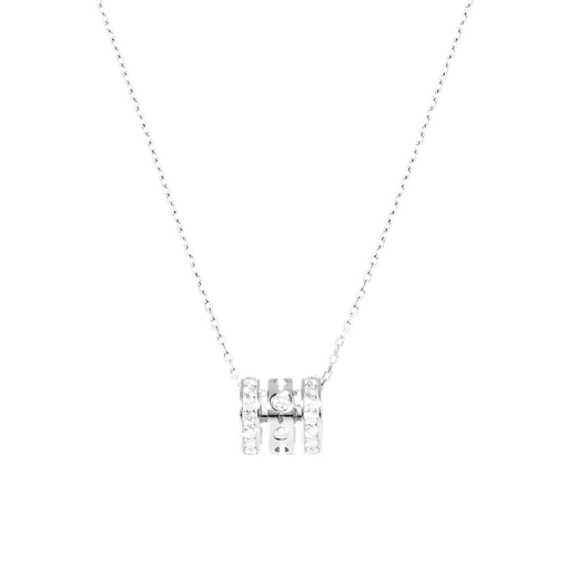 [628522]  Dinh Van - Pulse paved 3 rows pendant