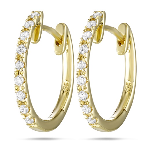  Choices - earrings yellow gold set with diamonds