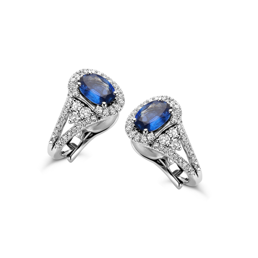[JBS-DG-10798*SZF]  JBS - Diamond and sapphire earrings