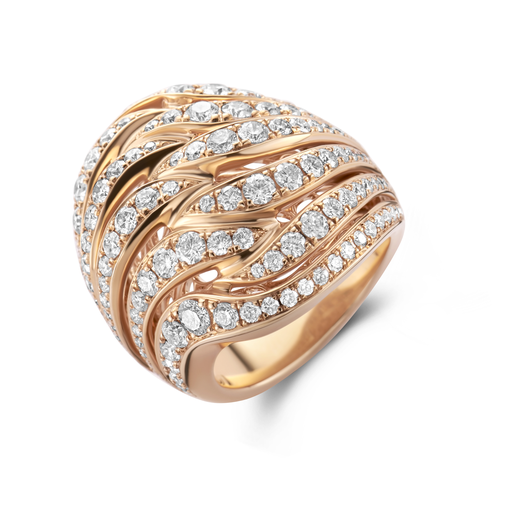  JBS - Ring pink gold set brilliants
