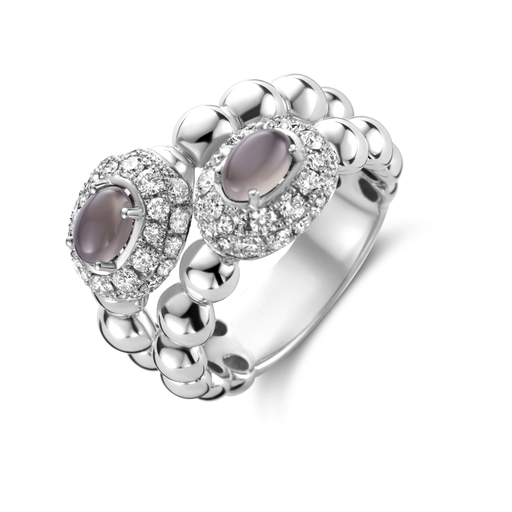 [1AN1480767/1]  Damaso - ring white gold set moonstone and diamonds