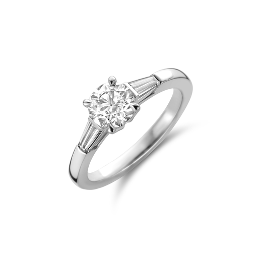 [JBS-MB-6/1494]  JBS - Solitaire 1.01ct and tapers 0.31ct