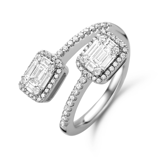 [JBS-BIA-12450004]  JBS - Whitegold ring with diamonds