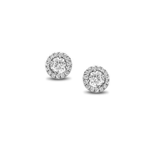 [JBS-MB-9/4225]  JBS - White Gold Diamond Stud Earrings