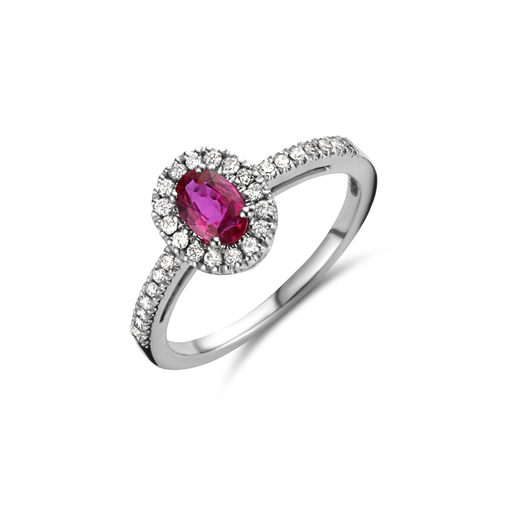 [JBS-DG-8928SPEC/SRB]  JBS - Entourage Ring with Ruby and Diamonds